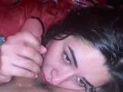 HOT LATINA WITH A NICE ASS SHOWS YOU HOW TO RIDE A BIG JUICY COCK BEFORE TAKING A MASSIVE CUMSHOT 3/16