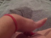 Stuffing my stepsisters panties in my pussy & squirting all over them before bed 7/16