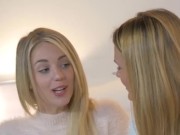 Lesbians Blake Eden And Abby Cross Lick Wet Pussy! 2/16