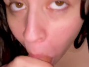 SEXY SLUT GETS SURPRISED WITH A MASSIVE FACIAL AFTER SUCKING DICK 1/16