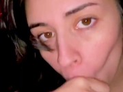 SEXY SLUT GETS SURPRISED WITH A MASSIVE FACIAL AFTER SUCKING DICK 8/16