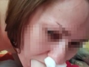 Сильнейшие оргазмы Lika Lax от мастурбации с перекрытым дыханием 6/16