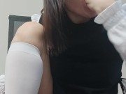 Japanese in socks jerks off and throat fisting 13/16