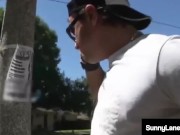 Double Foot Sucking! Sexual Deviant Sunny Lane Sucks And Fucks A Hard Dick! 2/16