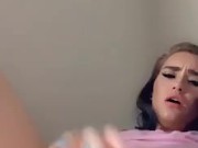 Babe stretches her tight pussy moaning Daddy   6/16