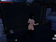 Une petite japonaise exhibitionniste perverse se ballade nue dans la rue 11/16