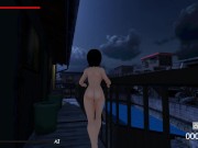 Une petite japonaise exhibitionniste perverse se ballade nue dans la rue 16/16