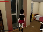 Une petite japonaise exhibitionniste perverse se ballade nue dans la rue 2/16