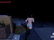 Une petite japonaise exhibitionniste perverse se ballade nue dans la rue 6/16