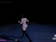 Une petite japonaise exhibitionniste perverse se ballade nue dans la rue 7/16