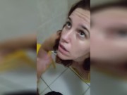 BOTEI A RUIVA PARA MAMAR MEU PAU, ELA ADORA TOMAR PORRA NA BOCA 10/16