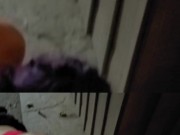 My pet pixie, pissed on and sucks piss from my dick  16/16