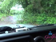 Beautiful Exotic Girl on a date to Hawaii sucks and fucks in car (roadside sex) Alexia Anders 7/16
