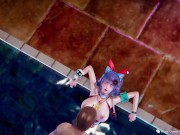 甜心选择2：夜间泳池与巨乳美女激情做爱 10/16