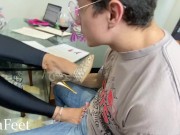 PREV Hot School Teacher 3 Part 1 Spanish teacher feet mesmerizes student COCK TEASING FOOT WORSHIP 7/16