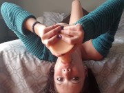 Extreme dildo gagging | dildo facefuck 10/16