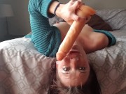 Extreme dildo gagging | dildo facefuck 13/16
