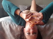 Extreme dildo gagging | dildo facefuck 9/16