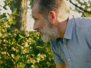 OLD4K Old man doesnt waste chance to fuck teen GF outdoors 4/16