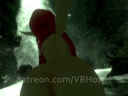 Red Riding Hood Face Rides You in Forest Waterfall Outdoor Nature Wet Pussy Scarf POV Lap Dance 11/16