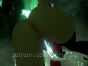 Red Riding Hood Face Rides You in Forest Waterfall Outdoor Nature Wet Pussy Scarf POV Lap Dance 13/16