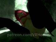 Red Riding Hood Face Rides You in Forest Waterfall Outdoor Nature Wet Pussy Scarf POV Lap Dance 14/16