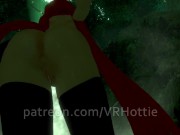 Red Riding Hood Face Rides You in Forest Waterfall Outdoor Nature Wet Pussy Scarf POV Lap Dance 3/16