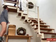 PART 2 MAID COCK FLASH -innocent tinny worker gets naughty after dick flashing from perv boss 2/16