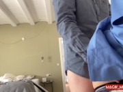 PART 2 MAID COCK FLASH -innocent tinny worker gets naughty after dick flashing from perv boss 7/16