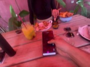 Jugamos en famoso restaurante de la ciudad con su vibrador 4/16