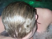 Amateur Lisa gives Nick and oral creampie in homemade POV sextape 3/16