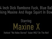 Squirting Big Titty Asian Maxine X Cums With Fuck Machine And 24 Inch Dildo 1/16