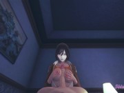 Attack on titan Hentai - POV Mikasa boobjob and fucked 5/16
