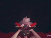 Genshin Impact Hentai - POV Amber blowjob and fucked 1/16