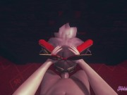 Genshin Impact Hentai - POV Amber blowjob and fucked 2/16