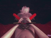 Genshin Impact Hentai - POV Amber blowjob and fucked 4/16