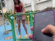 No la dejo ejercitarse tranquila, jajaja 12/16