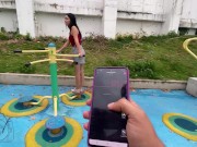 No la dejo ejercitarse tranquila, jajaja 14/16