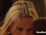 Kinky Lesbian Teens Moaning Under Deep Strapon Sex 16/16