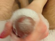 Sexy milf give me a handjob in the bath 16/16