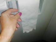 Girl pissing on the airplane 9/16