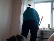 When the cleaners washed the floors, my girlfriend licked me, from the first person 8/16