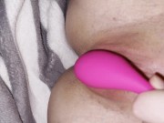  slut jerks off and cums from vibrator / pussy so wet and sweet 14/16