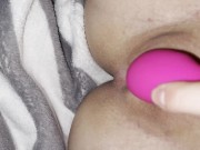  slut jerks off and cums from vibrator / pussy so wet and sweet 2/16