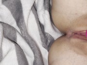  slut jerks off and cums from vibrator / pussy so wet and sweet 4/16