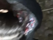 Cum in a minute when she licked pussy in a dark forest - lesbian_illusion 6/16