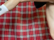 Japanese schoolgirl shows off her white panties 15/16