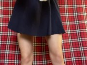 Japanese schoolgirl shows off her white panties 7/16