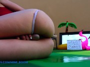 Got horny after stretching, decided to use my vibrator and watch my neighbours- Mimi Mouse 11/16
