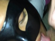 Submissive stepdaughter clean with the tongue her stepfather's feet and drinks cum 14/16